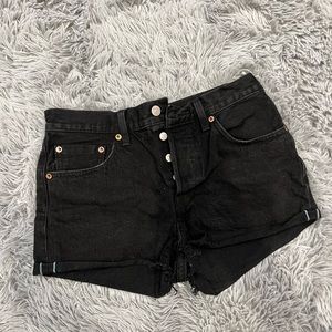 Levi’s 501 Black Jean Shorts